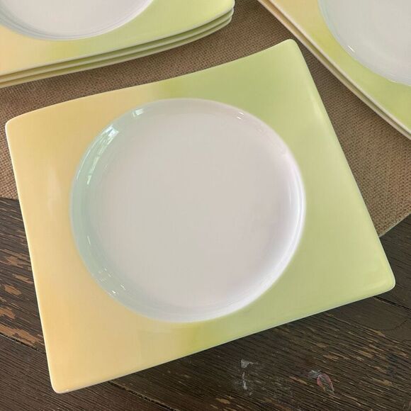 Villeroy & Boch New Wave‎ Lagoon 7 Piece Salad/ Dinner/ Lunch Plate Porcelain - Picture 3 of 7